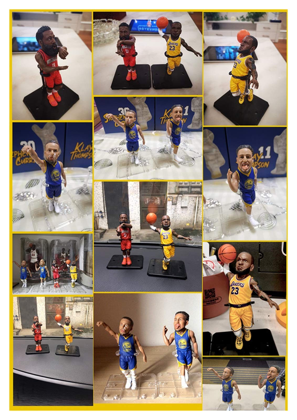 NBA フィギュア 4体セット （カリー、レブロン、トンプソン、ハーデン） 4点セット！NBA カリー レブロン トンプソン ハーデン 箱あり